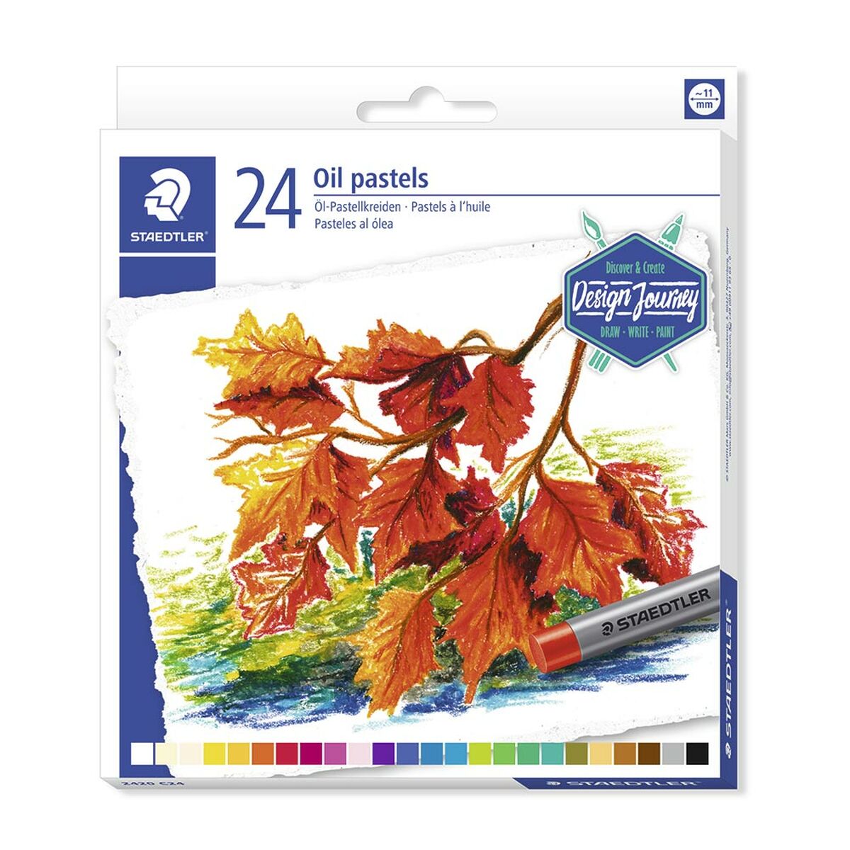 Wachstifte bunt Staedtler Design Journey 24 Stücke Bunt
