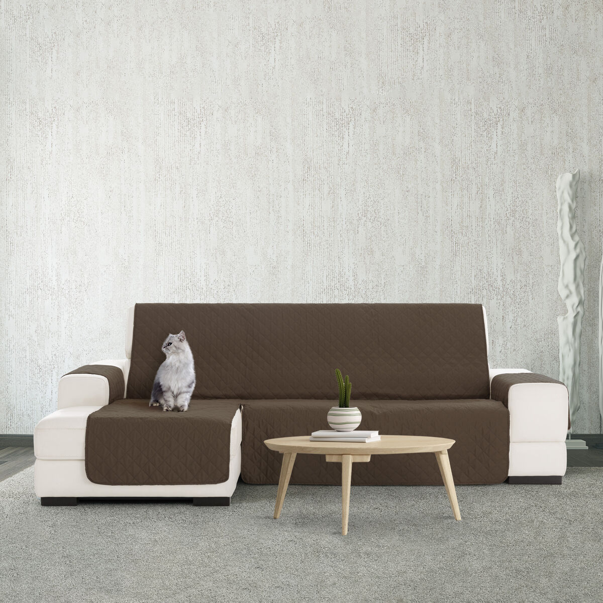 Sofa Cover Eysa NORUEGA Brown 100 x 110 x 240 cm