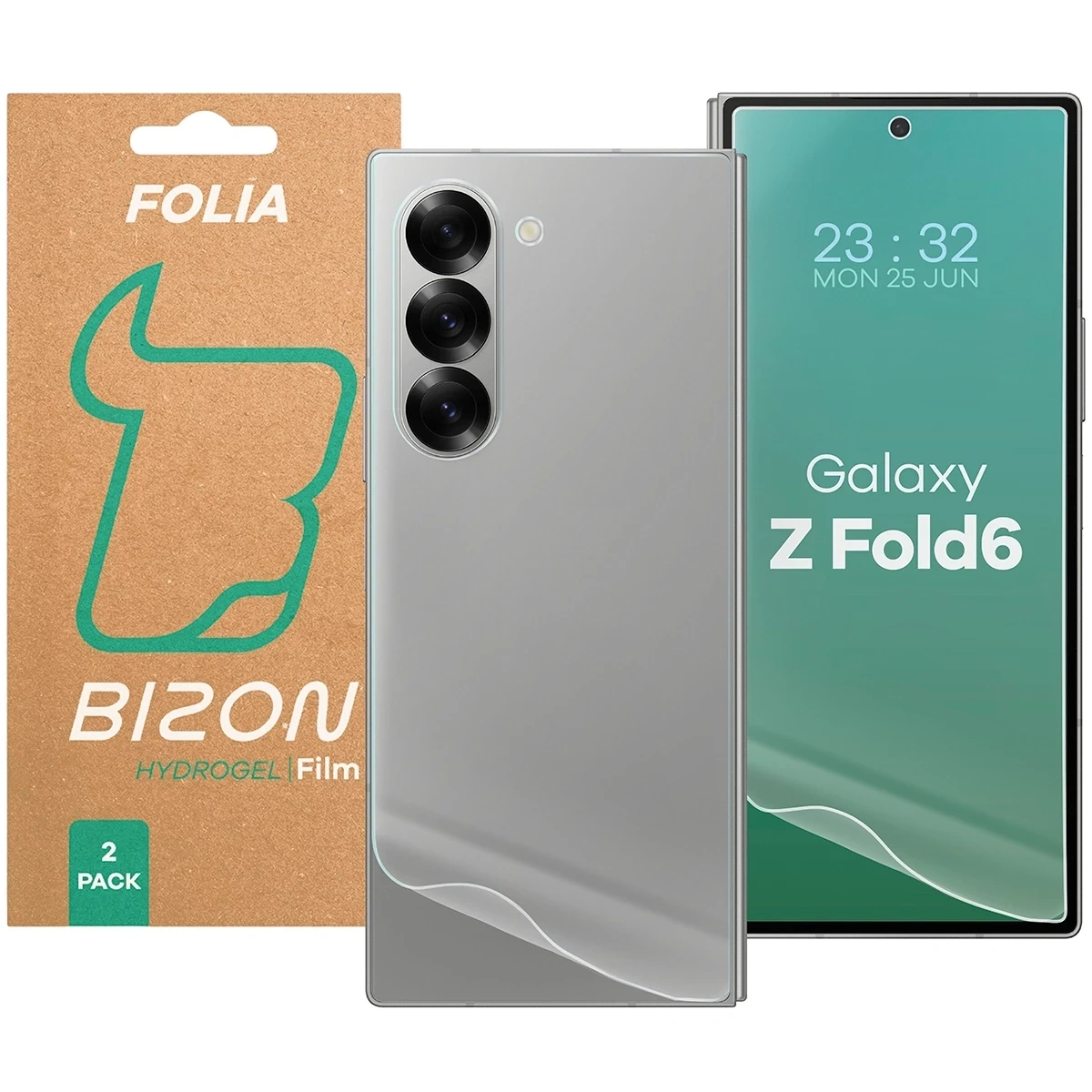 Folia hydrożelowa na tył i przód Bizon Glass Hydrogel Pack do Samsung Galaxy Z Fold6