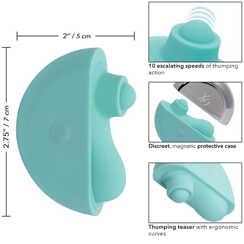 CALIFORNIA EXOTICS - OVATION ACCLAIM STIMULATOR AQUA GREEN CALIFORNIA EXOTICS - OVATION ACCLAIM STIMULATOR AQUA GREEN