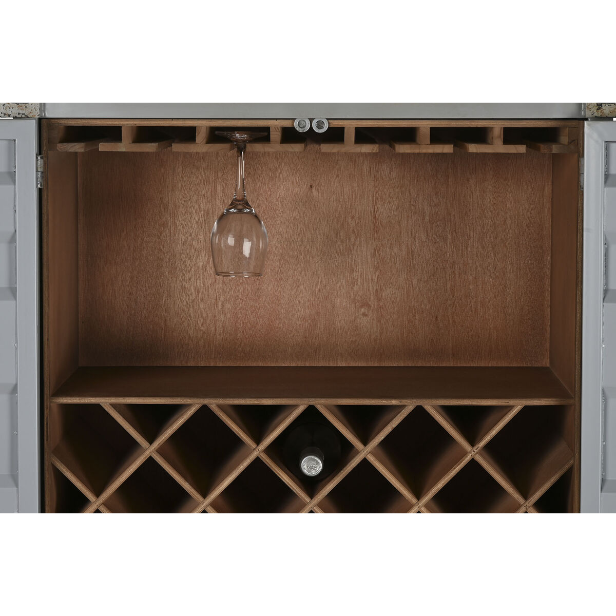 Bottle rack Home ESPRIT Sky blue 76,5 x 41 x 157,5 cm Bottle rack Home ESPRIT Sky blue 76,5 x 41 x 157,5 cm