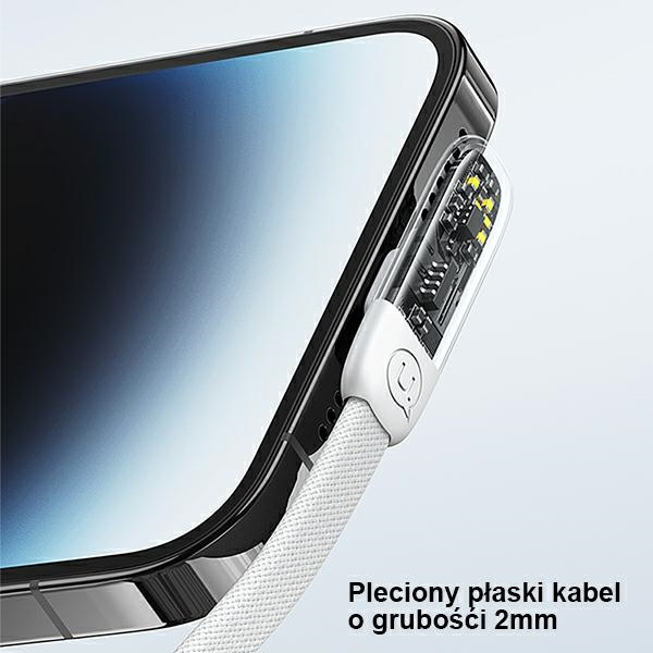 USAMS Cable USB-C/Lightning PD 20W Iceflake Series 2m white SJ586USB02 (US-SJ586)