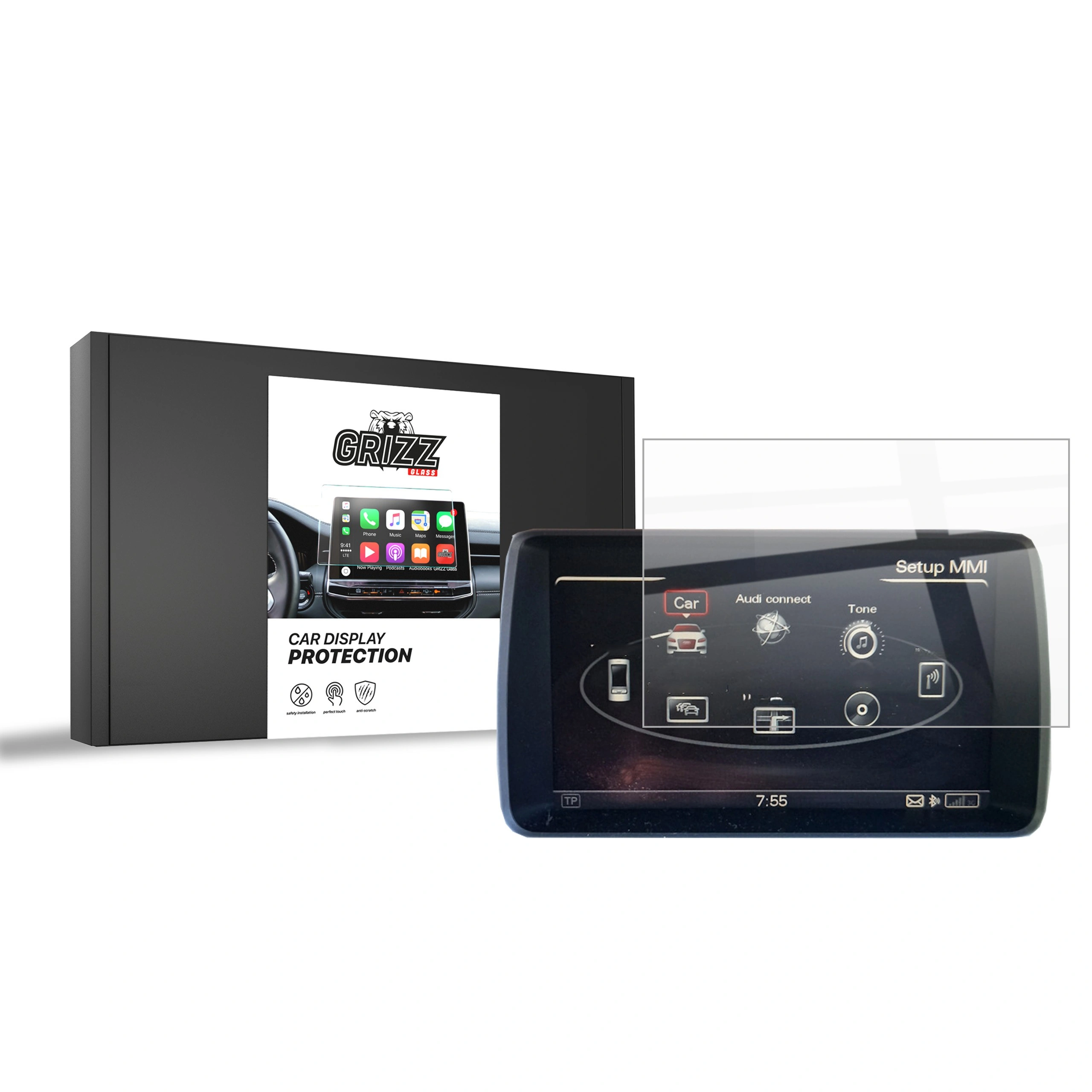 Folia ceramiczna GrizzGlass CarDisplay Protection do Audi Q7 4L MMI 2 HIGH 7" (2009-2012)