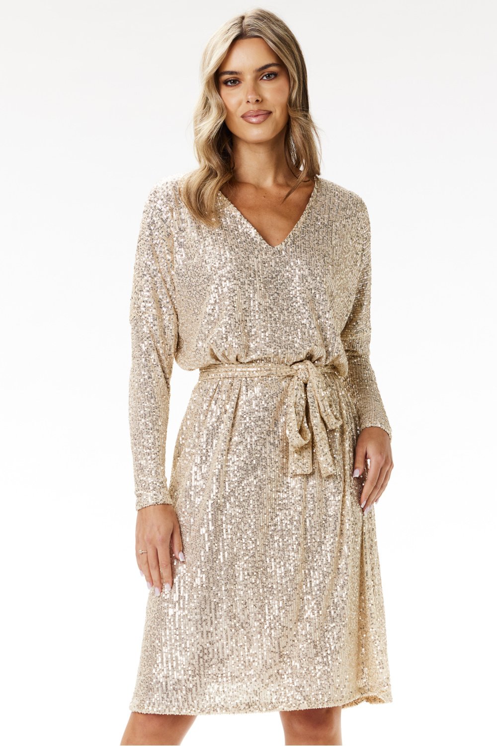  Evening dress model 204285 awama  beige