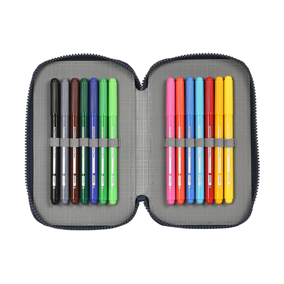 School Case with Accessories El Niño Bahia Blue (12.5 x 19.5 x 4 cm) (28 pcs)