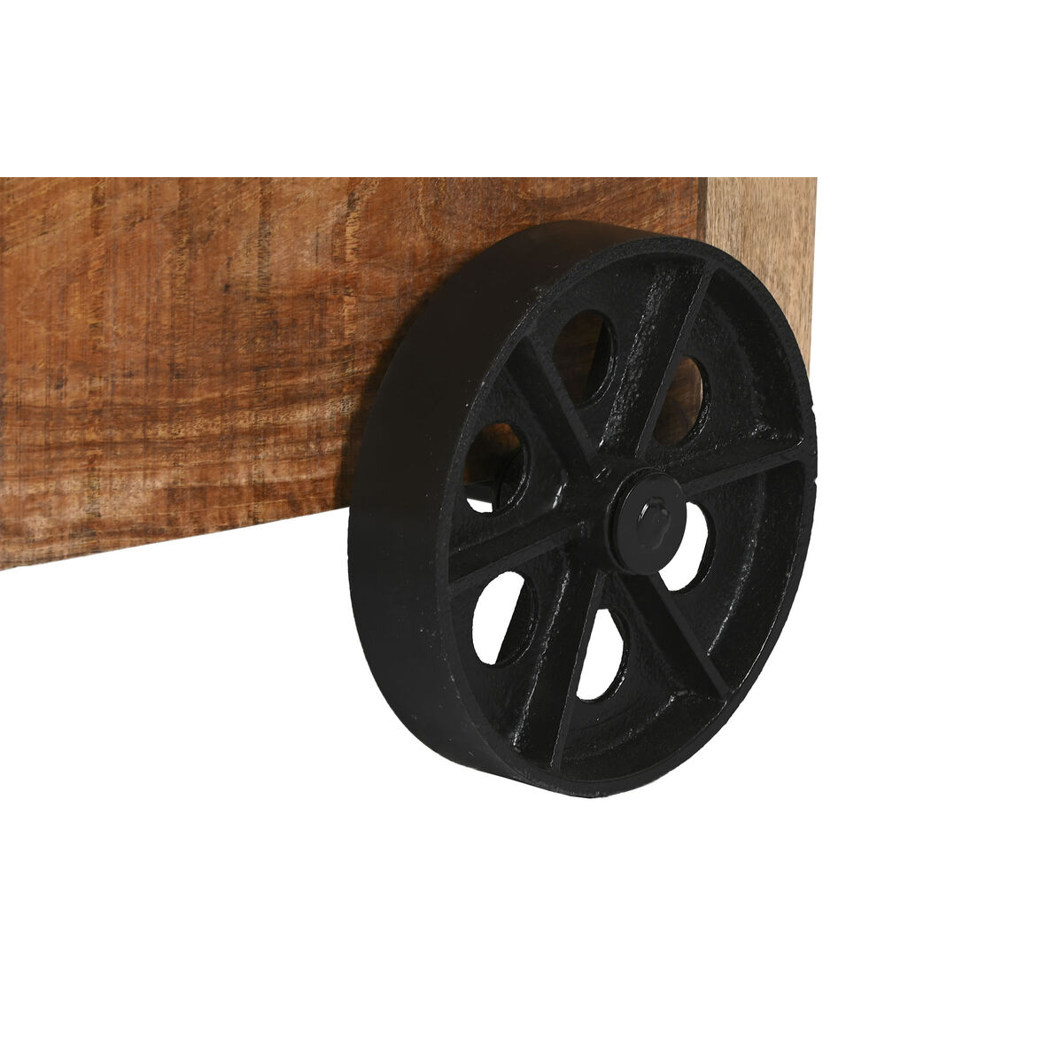 Bar unit Home ESPRIT Black Natural 145 x 53 x 100 cm
