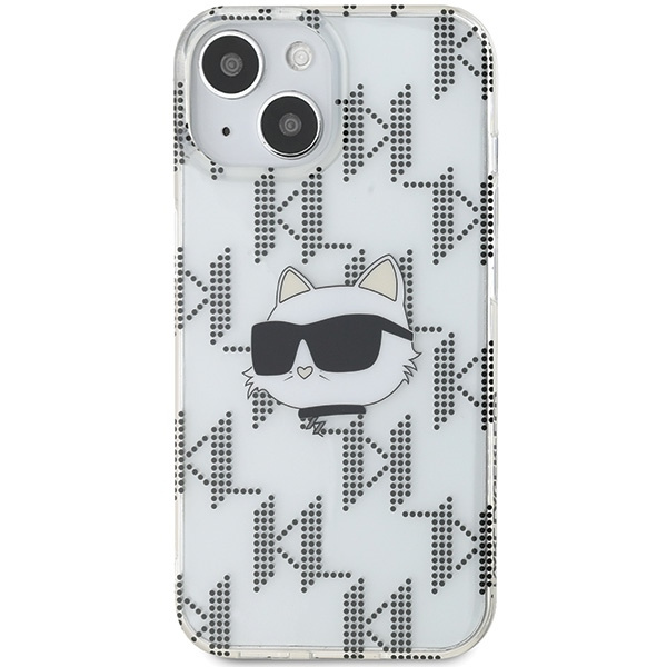 Karl Lagerfeld KLHCP15SHKLPCHT Apple iPhone 15 / 14 / 13 hardcase IML Choupette Head & Monogram transparent