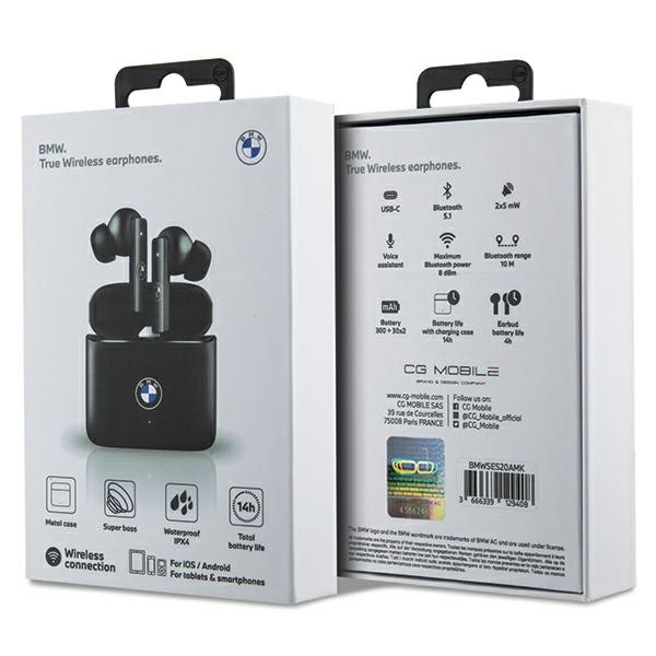 BMW BMWSES20AMK TWS Earphones Bluetooth black Signature