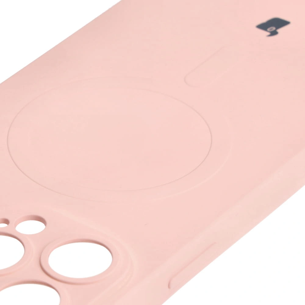 Bizon Case Silicone Magnetic Apple iPhone 14 Pro Max light pink