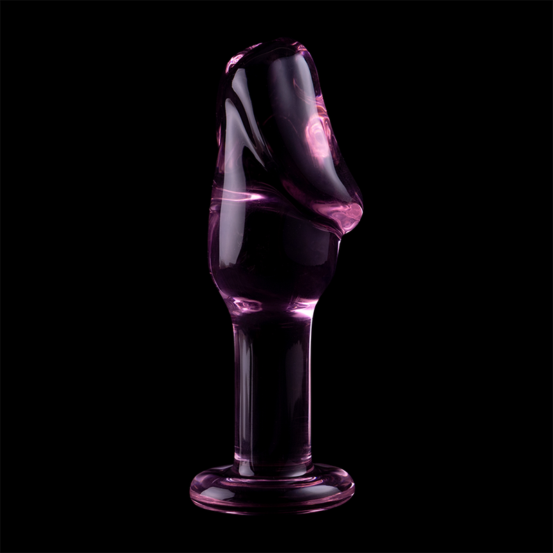 NEBULA SERIES BY IBIZA - MODEL 6 ANAL PLUG BOROSILICATE GLASS 12.5 X 4 CM PINK
