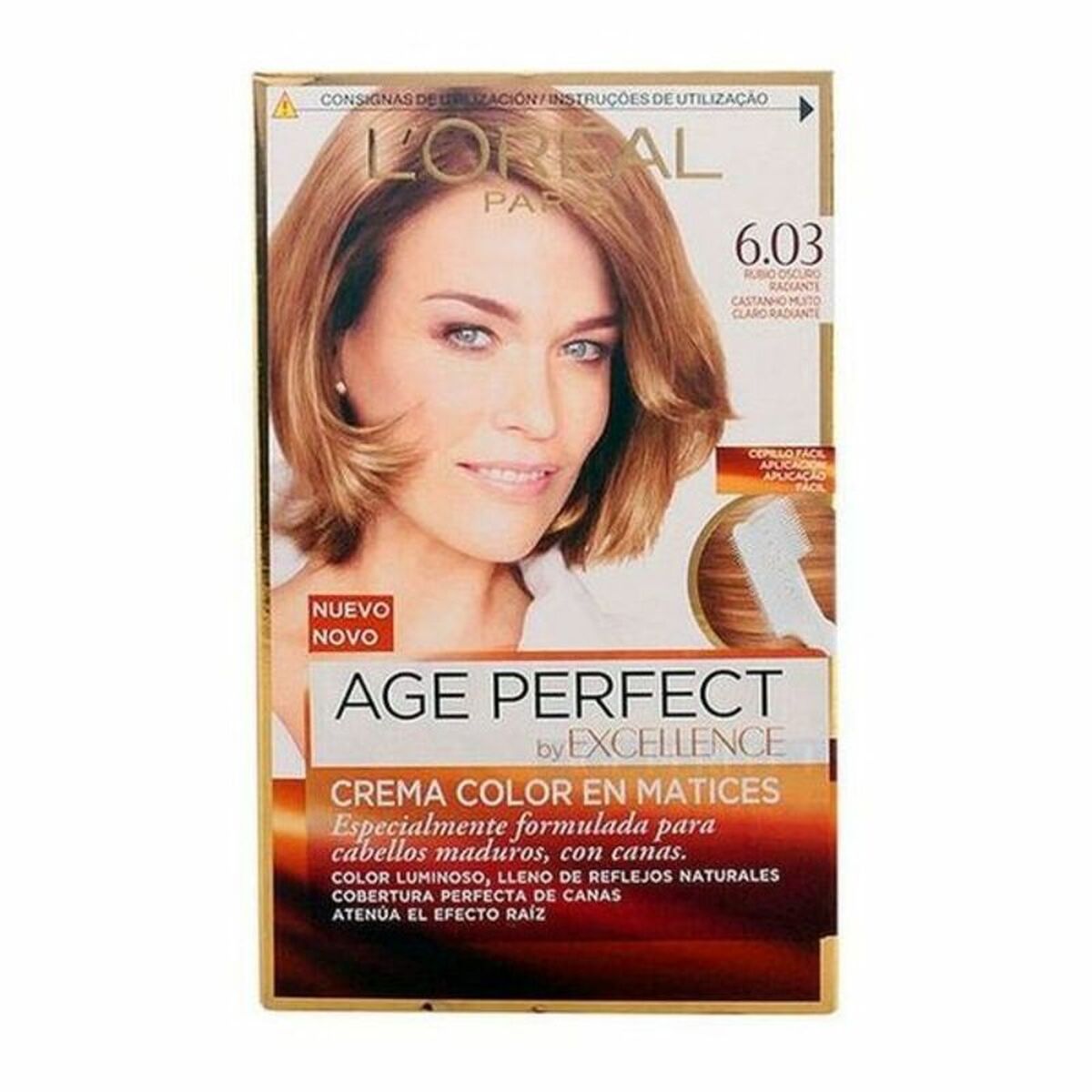 Permanent Anti-Ageing Dye Excellence Age Perfect L'Oreal Make Up Dark blonde