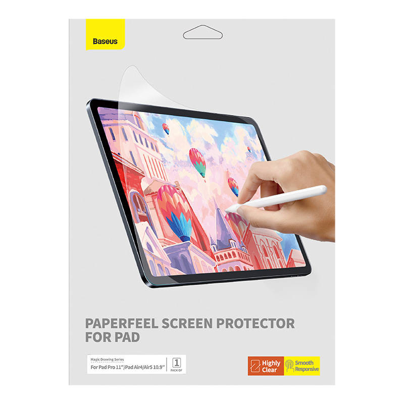 Baseus Paperfeel Screen Protector Apple iPad Air 10.9 2020/2022 (4, 5 gen)/iPad Pro 11 2018/2020/2021/2022 (1, 2, 3, 4 gen) Clear