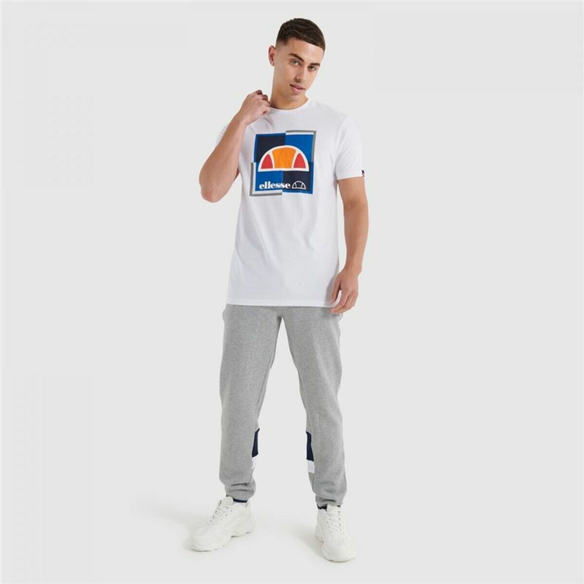 Men’s Short Sleeve T-Shirt Ellesse Michaelo White