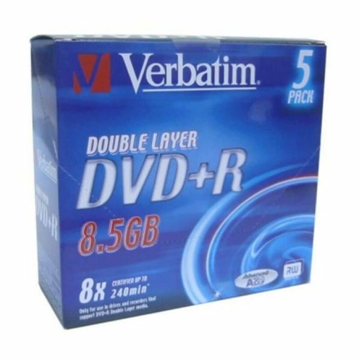 DVD-R Verbatim    8,5 GB 8x 5 pcs 5 Sztuk 8,5 GB 8x
