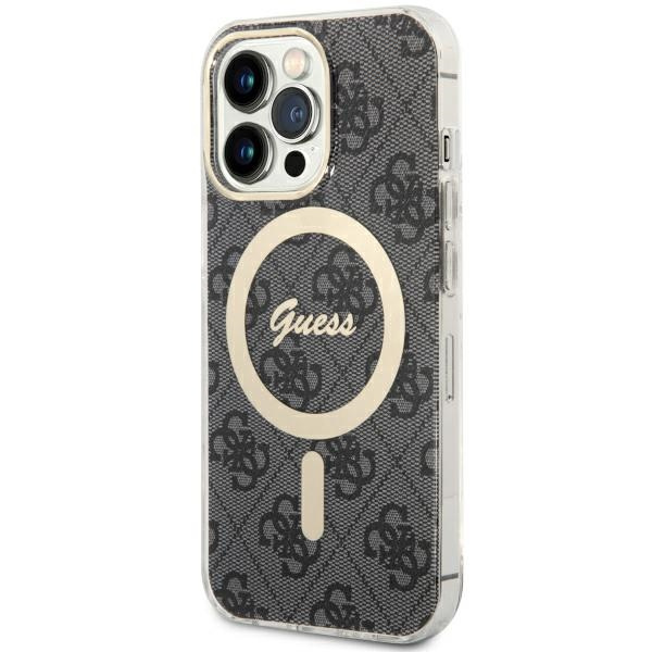 Guess GUHMP13LH4STK Apple iPhone 13 Pro black hardcase 4G MagSafe