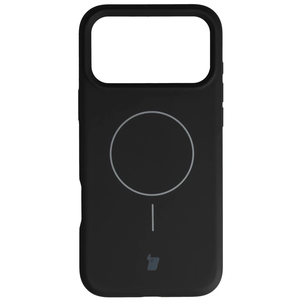 Silikonowe etui z pierścieniem magnetycznym Bizon Soft Case Magnetic do Apple iPhone 17 Pro Max czarne