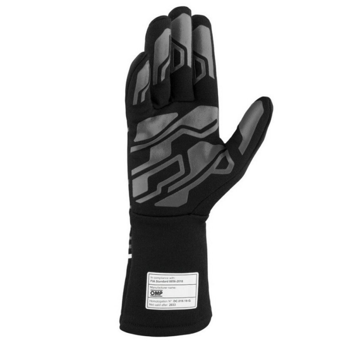 Karting Gloves OMP MY2025 White Black FIA 8856-2018