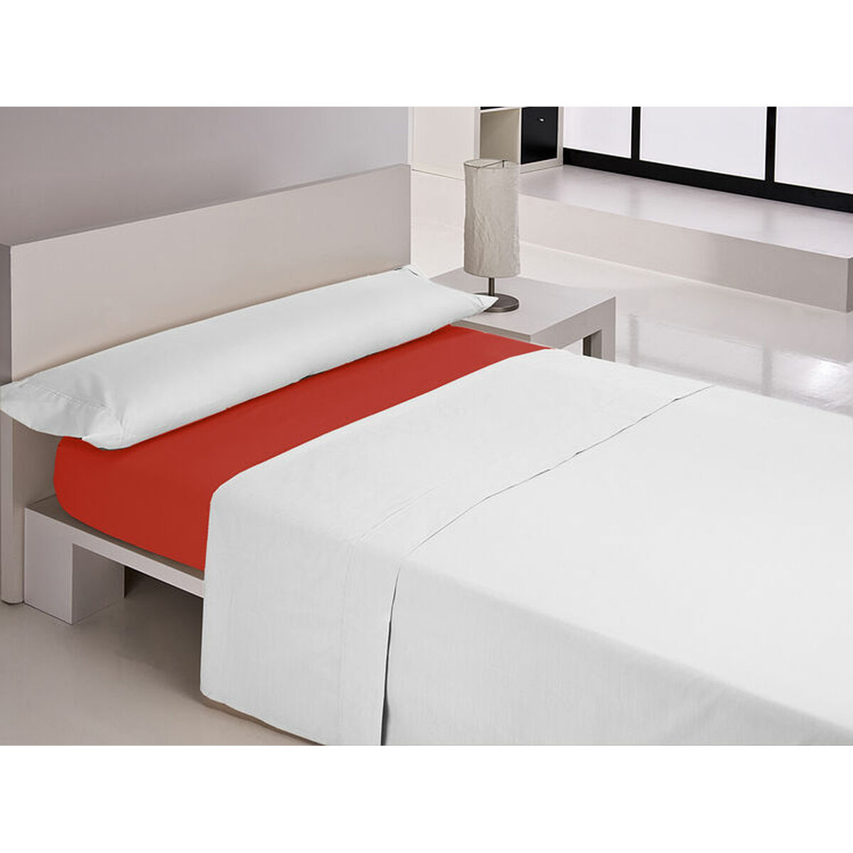 Fitted bottom sheet Happy Home MIX COLORS Red Single 105 x 200 + 30 cm