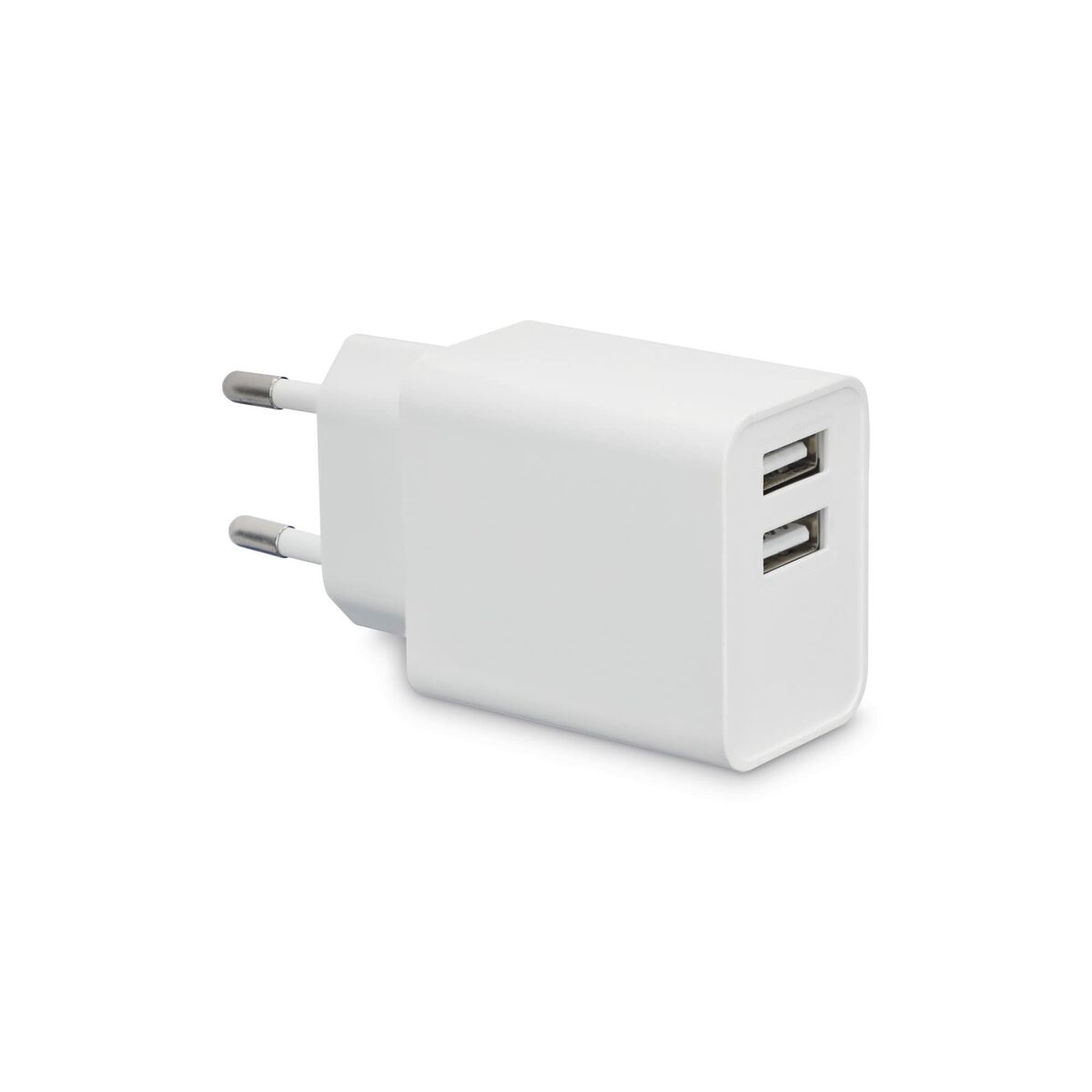 Wall Charger KSIX 2 USB 2.4A White Wall Charger KSIX 2 USB 2.4A White