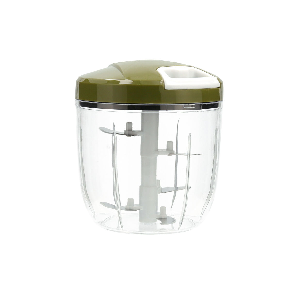 Manual mini chopper with pull cord Quid Naturalia Green Metal 12,5 x 14 cm Manual Manual mini chopper with pull cord Quid Naturalia Green Metal 12,5 x 14 cm Manual