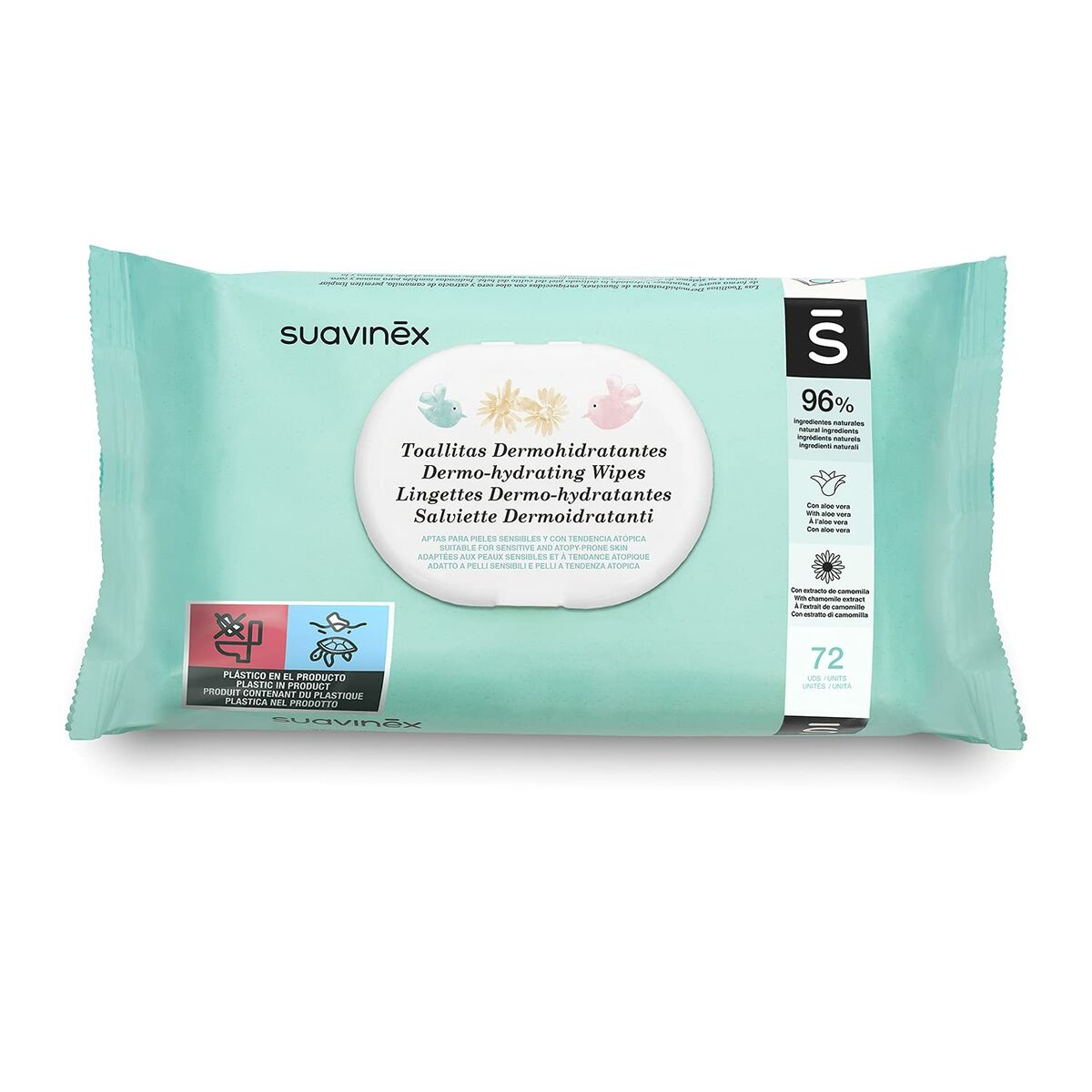 Baby Wipes with Cream Suavinex Baby (72 Units)