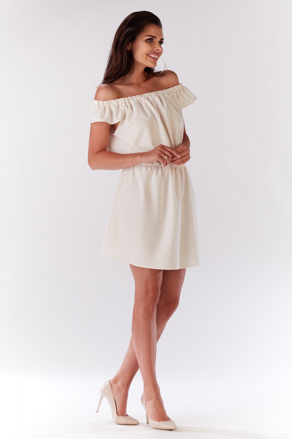Alltagskleid model 93986 Infinite You beige Damen