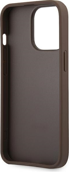 Guess GUHCP14X4GMGBR Apple iPhone 14 Pro Max brown hardcase 4G Big Metal Logo