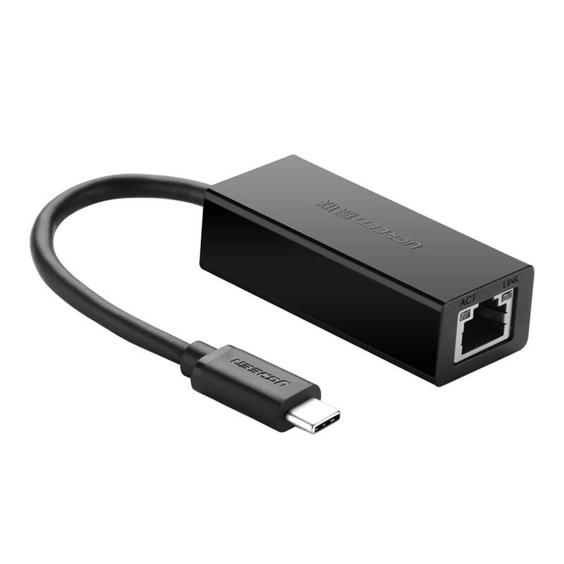 UGREEN 30287 USB-C / RJ45 Ethernet 10/100 Mbps external adapter black