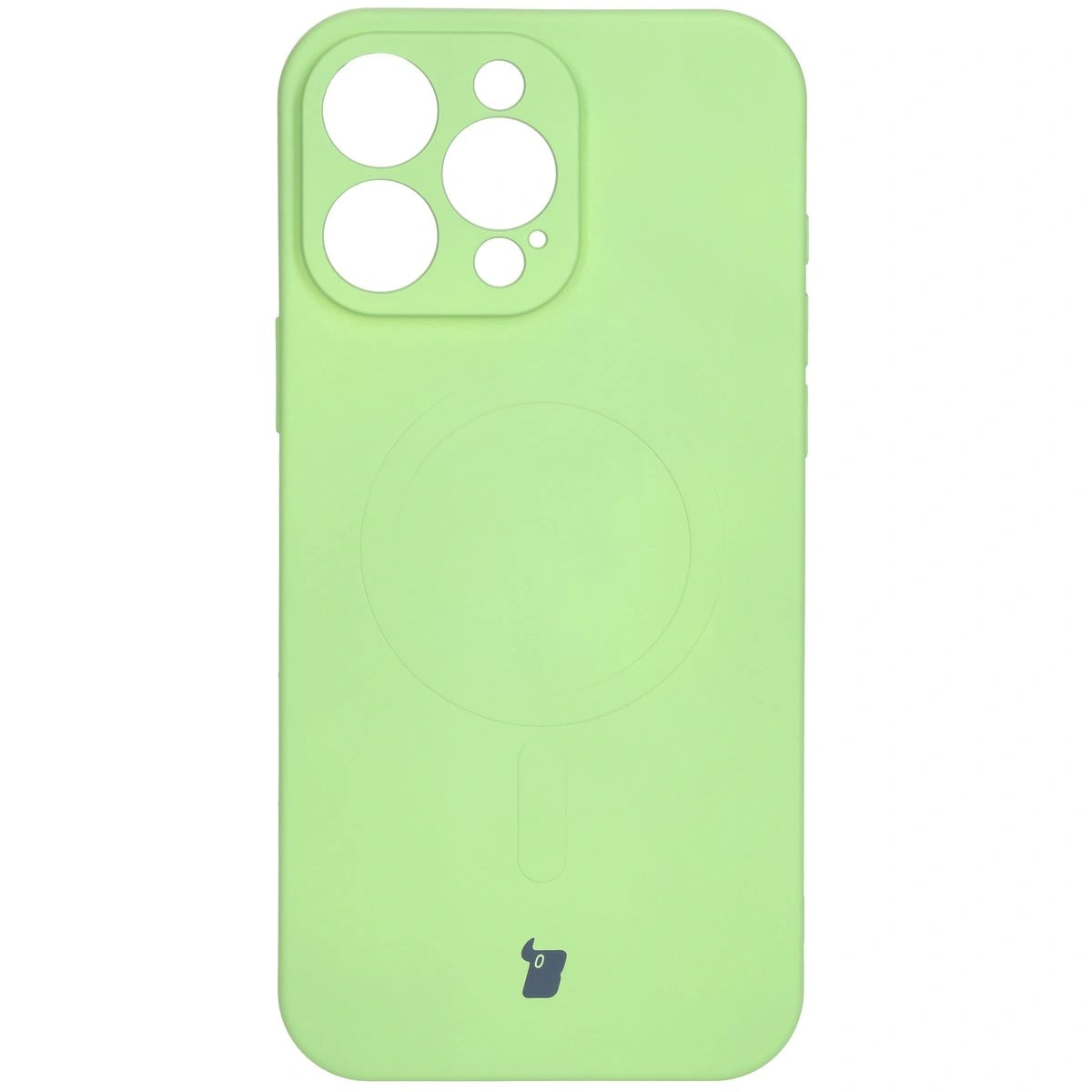 Bizon Case Silicone Magnetic Apple iPhone 16 Pro Max light green