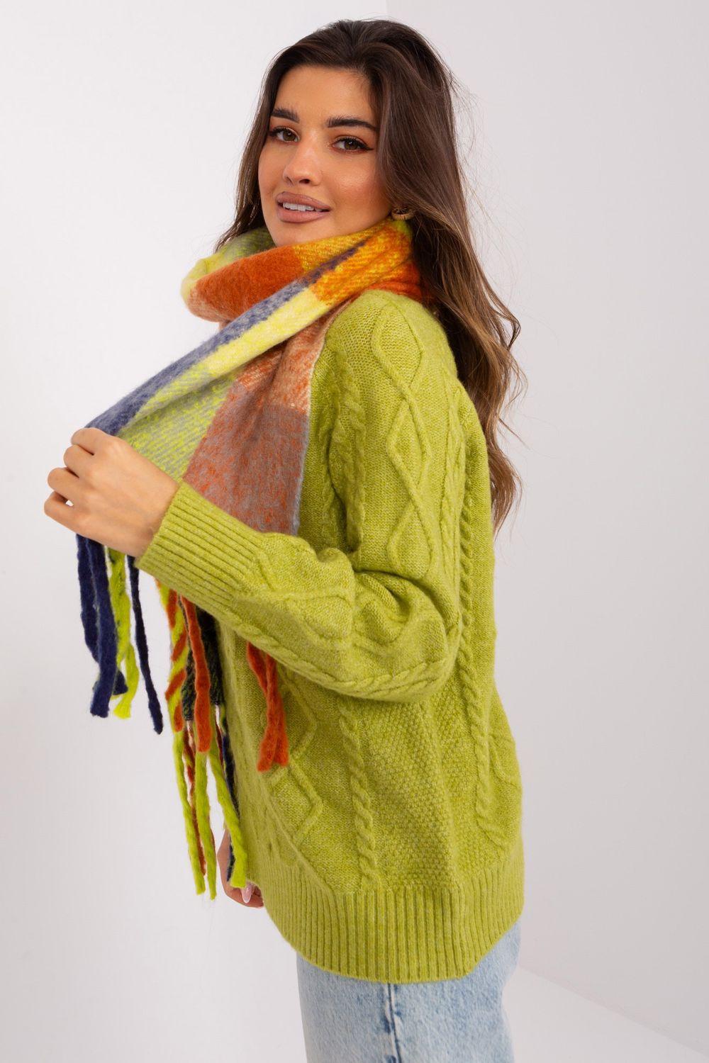  Shawl model 191724 AT  navy blue