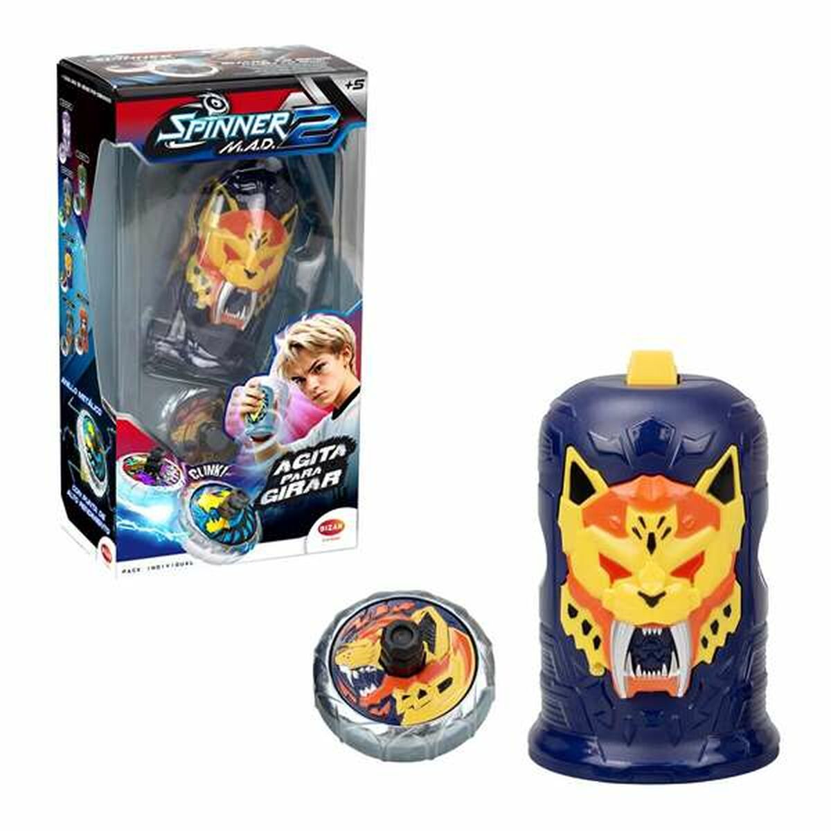 Set of spinning tops Bizak Spinner Mad 2 Shake