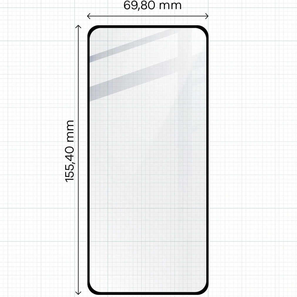 Bizon Glass Edge 2 Motorola Moto G84 black