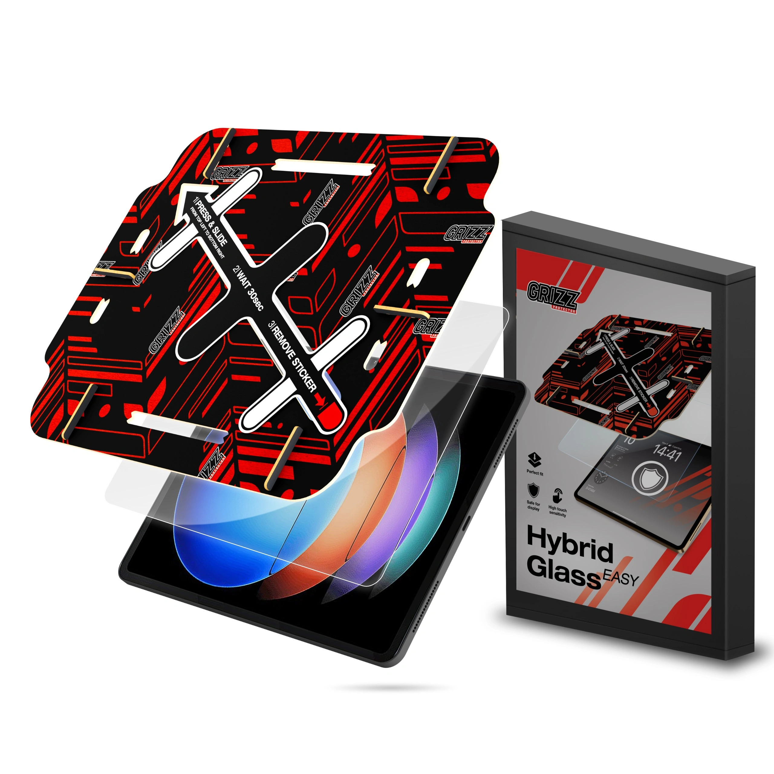 GrizzGlass HybridGlass Easy Hybrid Glass for Xiaomi Pad 6S Pro 12.4