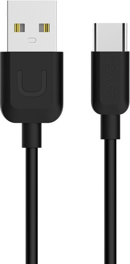 USAMS Cable U-Turn USB-C 1m black 2A TCUSBXD01 (US-SJ099)