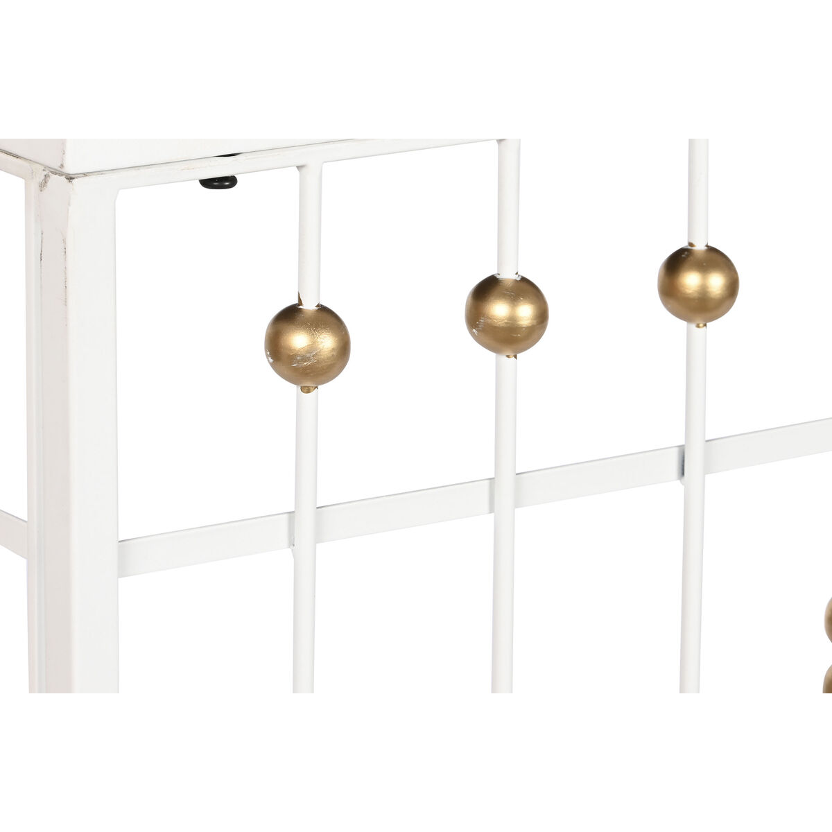 Occasional Furniture Home ESPRIT White Golden Mirror 120 x 40 x 80 cm