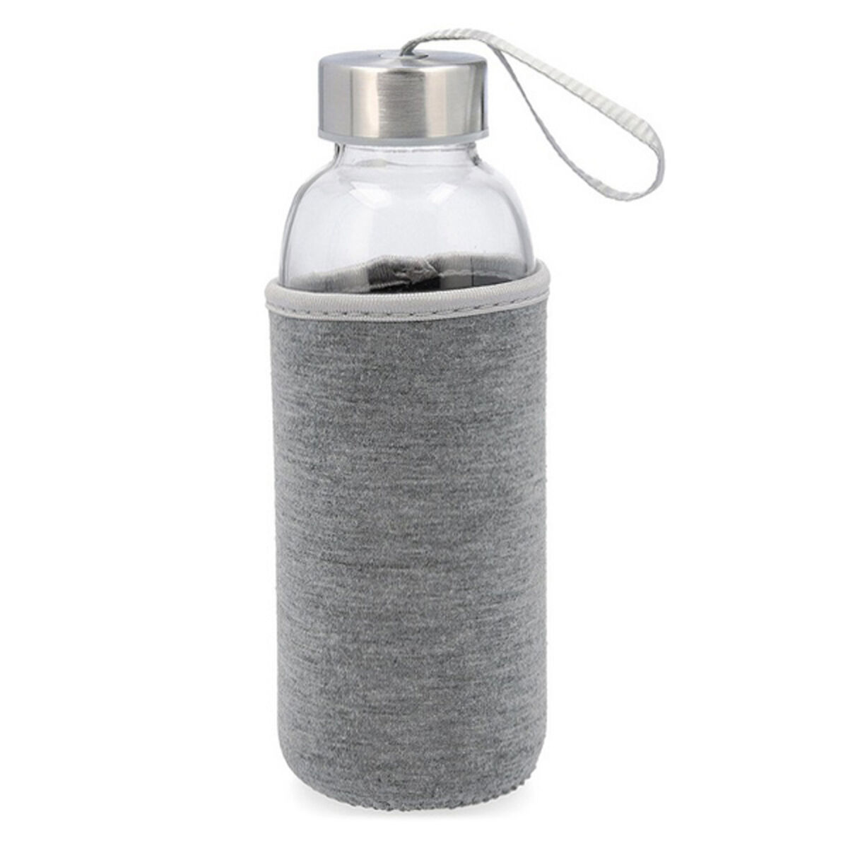 Bottle Quid Grey Blue Glass 400 ml