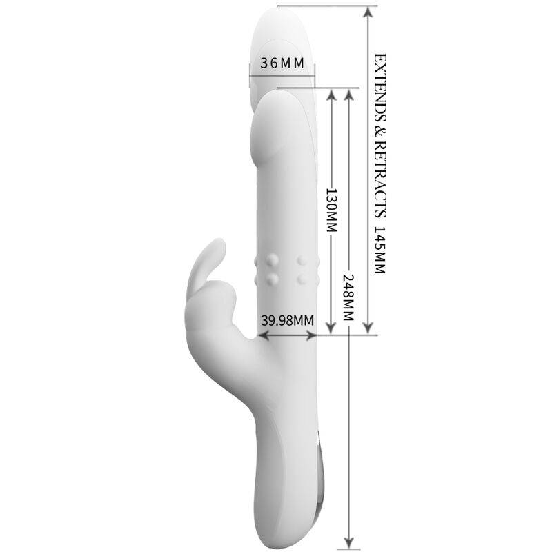 PRETTY LOVE - REESE ROTATING VIBRATOR SILVER