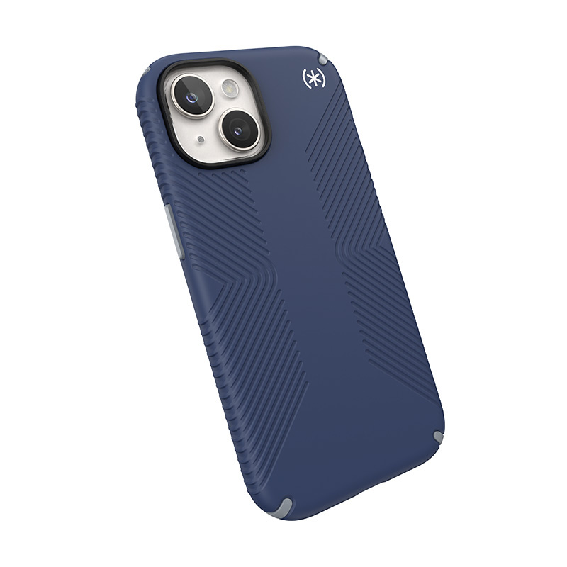 Speck Presidio2 Grip MagSafe Apple iPhone 15 (Coastal Blue/Dustgrey/White)