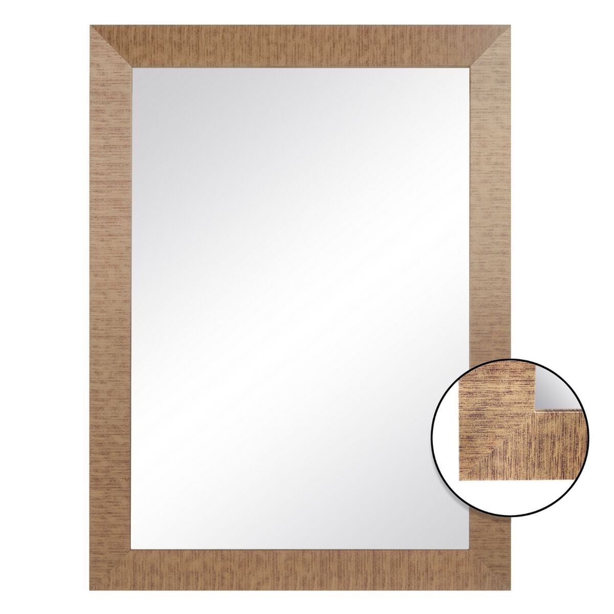 Wall mirror 64 x 1,5 x 86 cm Golden DMF