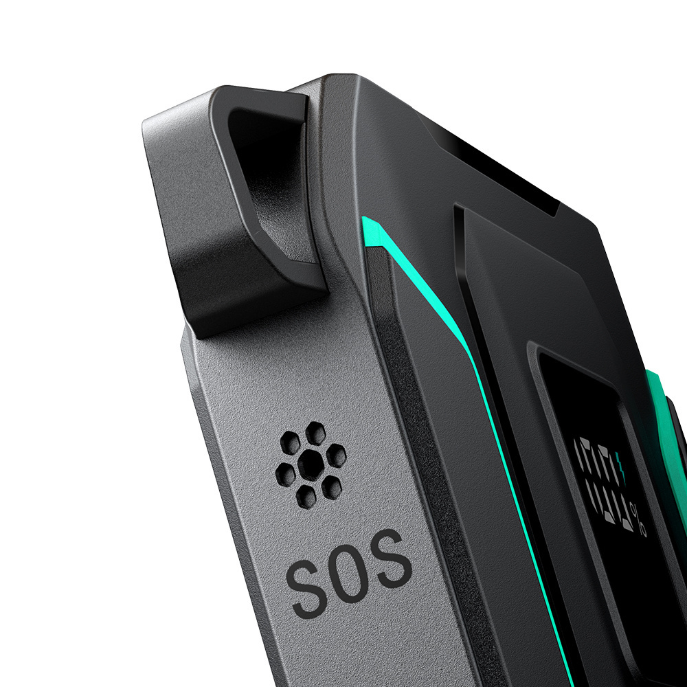 Joyroom JR-L017 powerbank 10000mAh 22.5W with built-in USB-C, Lightning cables black