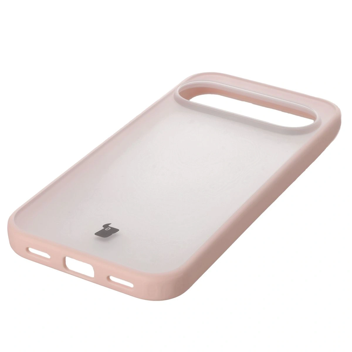 Etui Bizon Case Angelo do Google Pixel 10 / 10 Pro półprzezroczyste z różową ramką