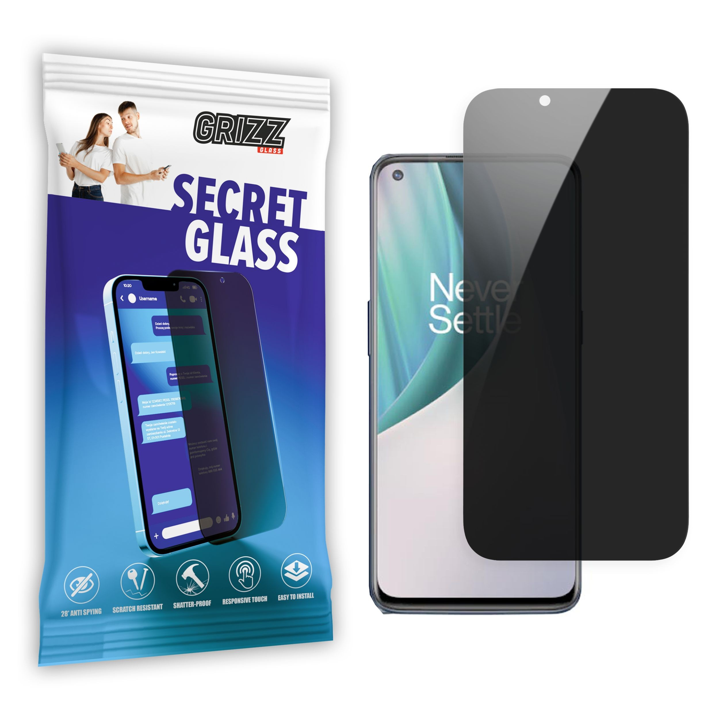 GrizzGlass SecretGlass OnePlus Nord N10 5G