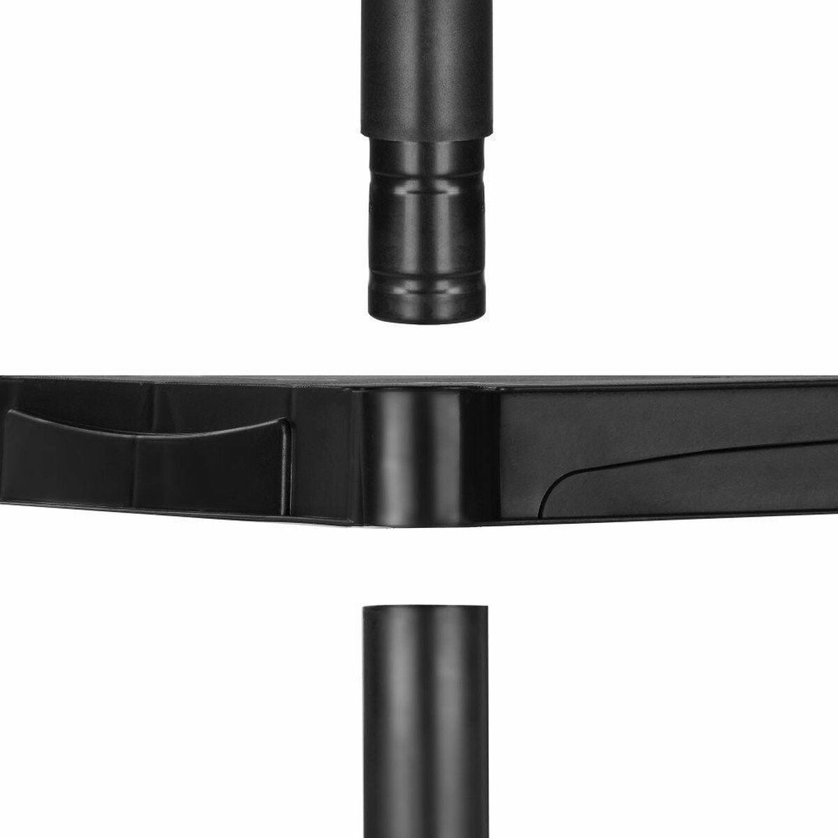 Marbueno Shelf 3 Shelves Black Plastic 61x31x91 cm Garden 10536