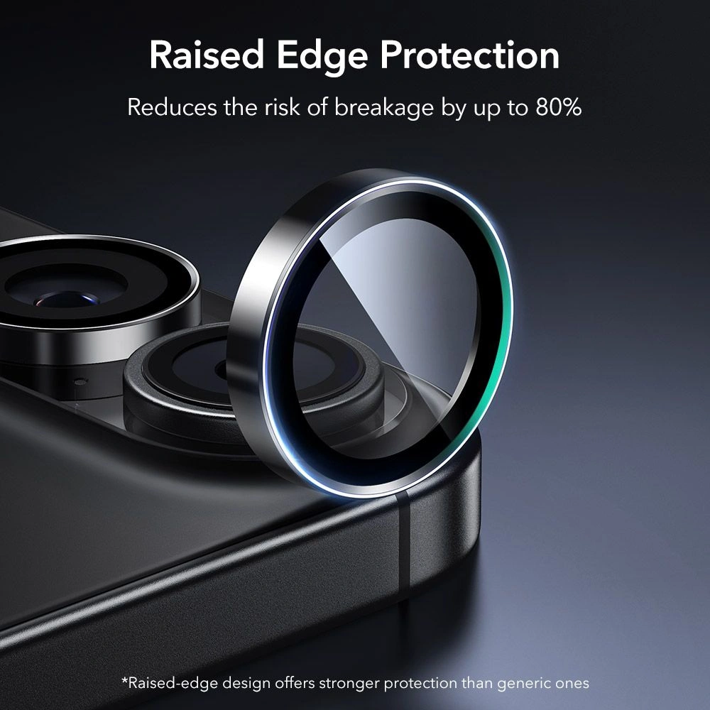 Osłona na aparat ESR Armorite Camera Protector do Apple iPhone 16 / 16 Plus / 17 Black