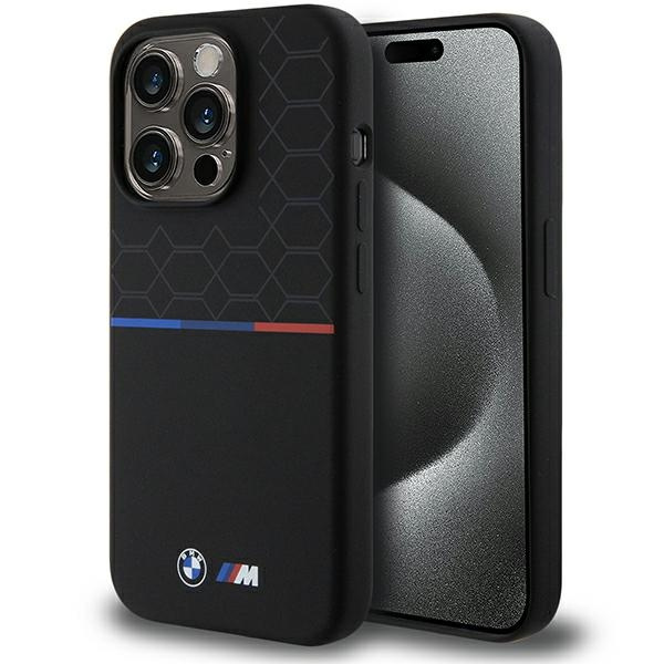 BMW BMHMP15L22SMPK Apple iPhone 15 Pro hardcase M Silicone Pattern MagSafe black