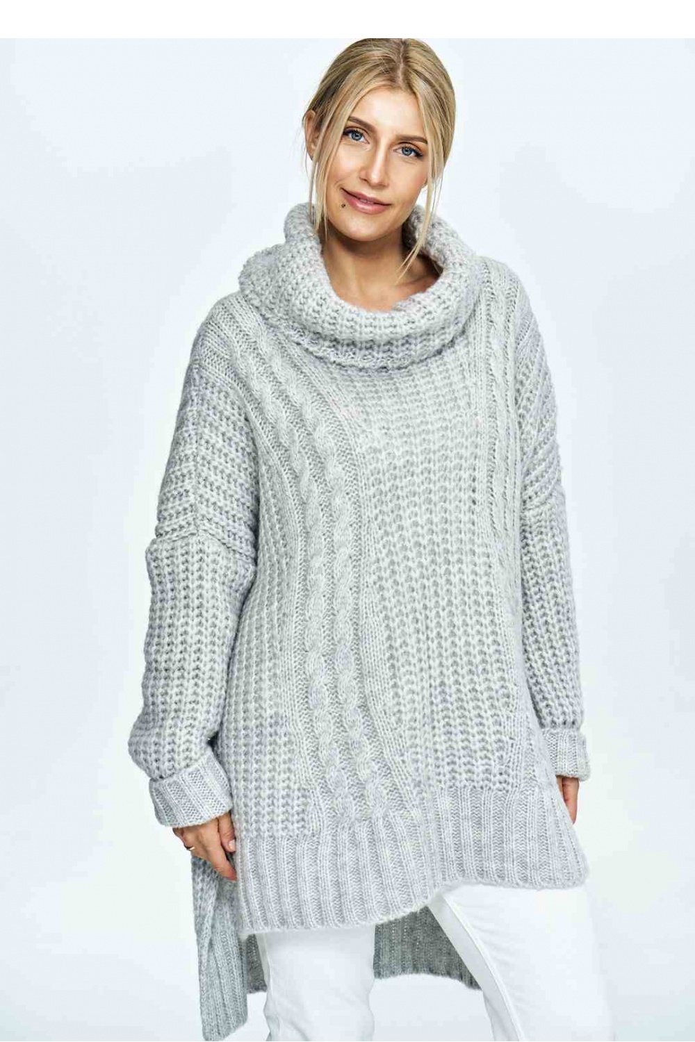 Rollkragenpullover model 172197 Figl grau Damen