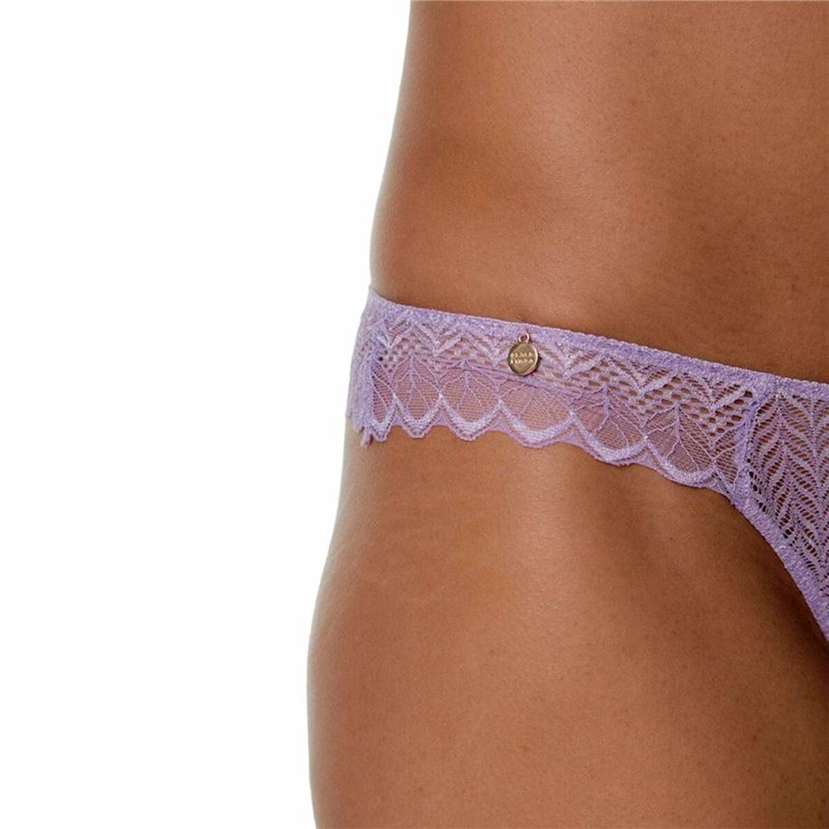 Thong Black Limba Binia  Violet