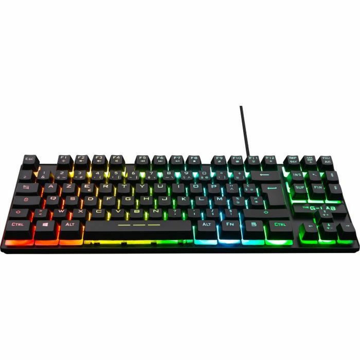 Gaming Tastatur The G-Lab Caesium Französisch Schwarz AZERTY