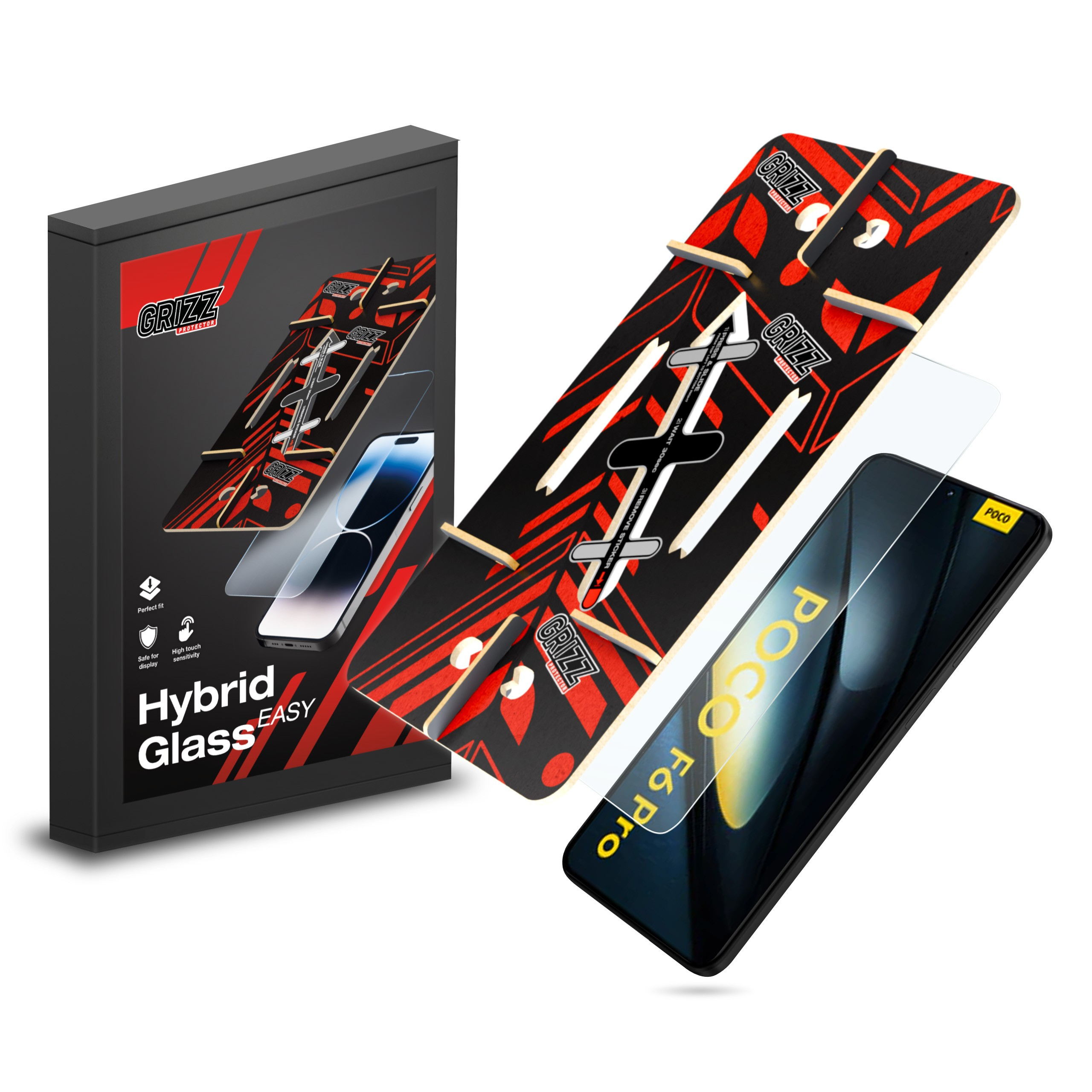 GrizzGlass HybridGlass Easy Xiaomi POCO F6 Pro