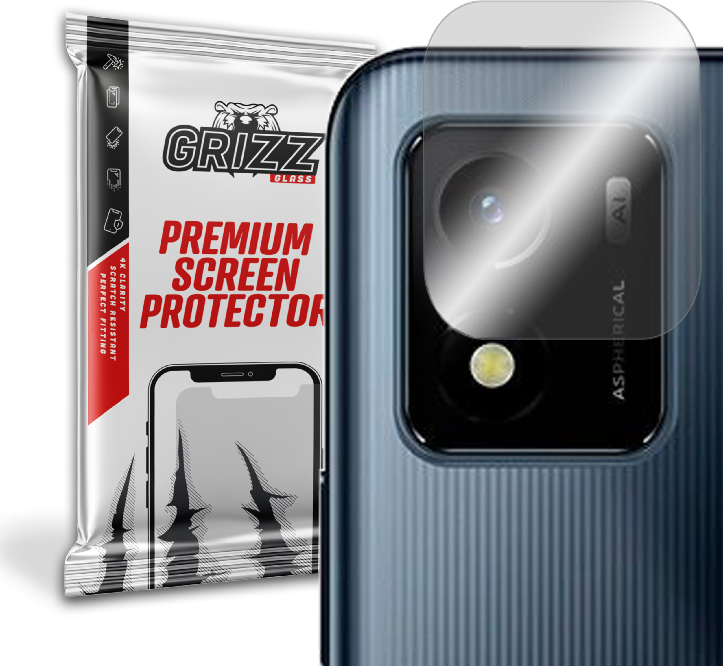 GrizzGlass HybridGlass Camera Vivo Y01